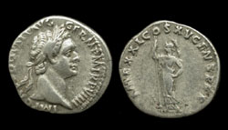 Domitian, Denarius, Minerva Holding Scepter reverse